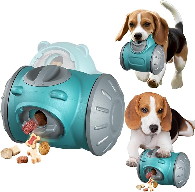 Dog Puzzle Toy,Upgrade Indestructible Dog Interactive Toy,Adjustable Food Dispensing Treat Dispenser Dogs Puzzle Feeder Slow Feeding for Large/Medium/Small Aggressive Chewers Breed Pet Gift