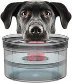 1Gallon No Spill Dog Water Bowl-3.8L Large Capacity, BPA-Free, Anti-Splash & Anti-Digging Design with Non-Slip Base, for Messy Drinkers