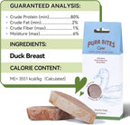 OPET Freeze Dried Duck Cat Treats, Single Ingredient Grain Free High Protein Pet Food for Cats and Dogs, Healthy Training Snacks，Freeze Dried Duck Breast Sliced Fillets (Duck Breast, 5.92 Ounce)