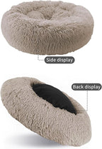 Cat Beds for Indoor Cats,24 Inch Dog Bed for Small Melium Large Dogs, Washable-Round Pet Bed for Puppy and Kitten with Slip-Resistant Bottom