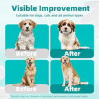 [10 Count] No-Rinse Pet Glove Wipes – 5-Finger Design, Coconut Oil & Aloe, Hypoallergenic Grooming Mitts for Dogs & Cats