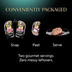 Sheba Perfect Portions Wet Cat Food Cuts in Gravy, with Sustainable Salmon, Tender Trout Entree, and with Sustainable Tuna, 2.6 oz. Twin-Pack Trays (24 Count, 48 Servings)