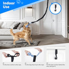 LOOBANI Spring Pole Dog Rope Toys - Tug of War Dog Toy for Pitbull Medium to Large Dogs, Indoor Outdoor Use Bungee Hanging Exercise Ropes Muscle Builder Interactive Toys (Door Hanging Style)