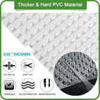 14 Pack Scat Mat for Cats - 16 x 13 Inch Cat Spike Mat with 1 Inch Spike, Cat Repellent Indoor & Outdoor Mat to Deter Cats & Other Animals, Humane Deterrent Indoor Fence