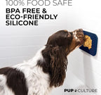 Pup Culture Dog Lick Mat for Dogs (2 Pack), Feeding Pad for Anxious Pets Plus 4 Different Puzzles for Mental Stimulation for Dogs - Supports Mental, Dental, and Digestive Health - Heavy Duty