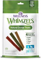 Whimzees Wellness Stix Dog Dental Treats, Natural Chews, Small Size Stick, (28 Count)
