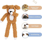 DODODOLA Dog Toys Plush Partial Stuffing Puppy Chew Toys for Teething Soft Squeaky Dog Toy to Keep Them Busy for Small Medium Big Large Dogs Pet