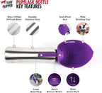 PupFlask Large Dog Water Bottle | 27 or 40 OZ Stainless Steel | Convenient Dog Drink Dispenser | Puppy Travel Water Bowl | Portable Pet Hydration Bottle | Leak Proof | Perfect Size For All Breeds