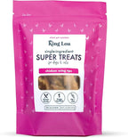 King Lou Pets - Whole Chicken Wing Tips - Dehydrated Raw Chicken Dog & Cat Treats - USA-Made - Rich in Collagen, Glucosamine, Chondroitin for Hip & Joint Health - 30 Count