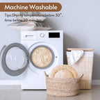 JOLLYVOGUE Calming Dog & Cat Bed for Small Dogs, Anti-Anxiety Donut Cuddler Cozy Soft Round Bed with Anti-Slip Bottom, Fluffy Faux Fur Plush Cushion Beds for Small Medium Dogs (20")