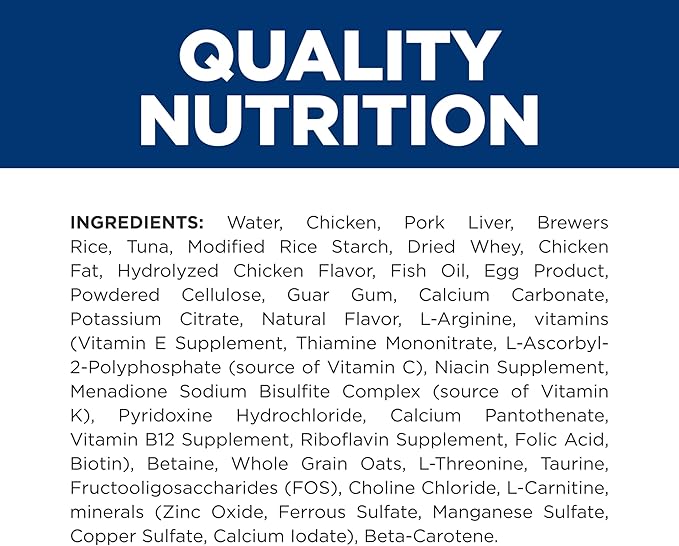 Hill's Prescription Diet k/d Kidney Care with Tuna Wet Cat Food, Veterinary Diet, 5.5 oz. Cans, 24-Pack