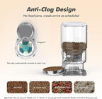 Automatic Cat Feeder with Camera - 5G WiFi Timed Cat Food Dispenser, 1080P HD Video with Night Vision, 1-15 Meals, 1-99 Portions, 2-Way Audio, Keeps Dry Food Fresh, 5L Auto Pet Feeder Also for Dogs