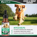 Cough Relief for Dogs & Cats - Made in USA - Allergy & Asthma Relief - Mullein Leaf & Elderberry Blend - Dry, Wet & Barky Cough Relief - All Breeds & Sizes - 2 Fl Oz