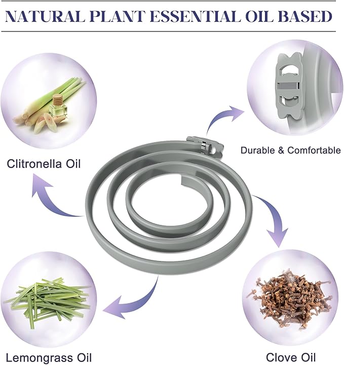 2 Pack Highly Effective Flea Collar for Dogs, Tick Control for Dogs Provides Up to 16 Months of Dog Comfortable Prevention Collars