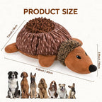 Interactive 2 in1 Snuffle and Squeaky Plush Dog Toy, Treat Hiding Dog Toys, Enrichment Stuffed Toys, Hedgehog Shape