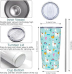 Llama Tumbler with Lid and Straw, Llama Cup 20 Oz Stainless Steel Insulated Water Bottle Travel Coffee Mug, Llama Gifts for Women