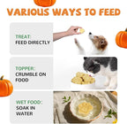 PAWUP Freeze Dried Cat & Dog Treats, Natural Quail Egg Yolk, High Fiber Pumpkin Added, High-Protein Pet Snacks for Coat & Gut Health, 3.5 oz