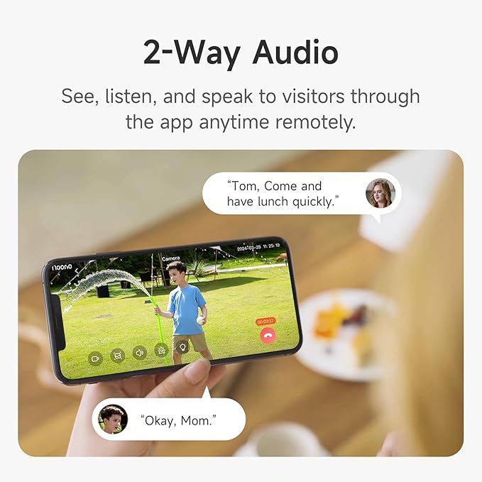 Noorio Solar Security Cameras Wireless Outdoor, 4-Pack 1080P Battery Powered Magnetic Outdoor Camera with AI Motion Detection, 2.4G WiFi Home Security Camera Color Night Vision, Local Storage