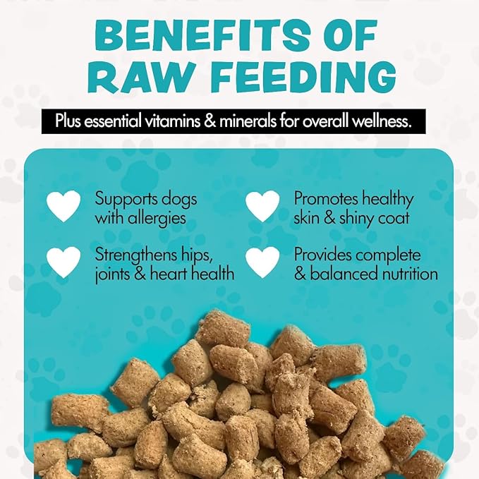 Freeze Dried Meal Toppers for Small & Large Breeds Dogs, 16 Oz Bag, Beef Dog Food Toppers for Picky Eaters, Made in USA - Grain Free & All Natural Freeze Dried Dog Treats