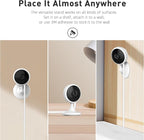 WiFi Security Camera, 2K Indoor Camera with Night Vision, Motion Detection Pet Monitor, 24/7 SD Card Storage, App Control and Mobile Alerts, Home Camera with 2-Way Voice, Compatible with Alexa