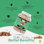 Freeze-Dried Chicken Treats for Cats & Dogs – 100% Human Grade, Single Ingredient, High-Protein, Healthy Snack – No Additives or Preservatives – 7.7oz - Inspected & Tested in USA