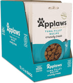 Applaws Natural Cat Treats, Grain-Free, High Protein, Limited Ingredients, No Artificial Additives or Fillers, Healthy & Nutritious Snack for Cats, Crunchy Tuna Treats (12 x 2.0oz Bags)