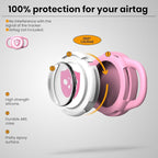 Waterproof AirTag Dog Collar Holder for Apple Tracker Pink