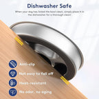 Stainless Steel Non Slip Slow Feeder Dog Bowl, 4 Cup Metal Dog Food Bowl for Medium and Large Dogs, Slows Down Fast Eating Pets, Fun Bloat Stop Pet Bowl