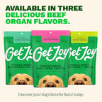 Get Joy Freeze Dried Superfood 100% Beef Liver Dog Treats, 16 Ounce Bag, Single Ingredient Organ Meat, High Protein, Vision, Skin & Coat Health, Muscle Repair, Grain Free, Gluten Free, Made in USA