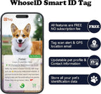QR Code Pet ID Holder - Mini Waterproof Case for Small Dog Collar, QR Tracking Tag No Monthly Fee (Rose Madder, s)