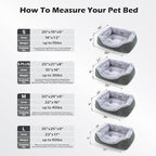 INVENHO Small Dog Bed Washable Orthopedic Calming Warming Durable Pet Bed with Anti-Slip Bottom