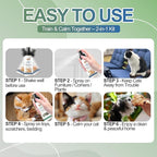 Cat Spray 2-Pack Furniture Saver Kit – 150ml Cat Deterrent Spray + Calming Catnip Spray – Anti-Scratch Training & Stress Relief Solution for Indoor Cats & Kittens