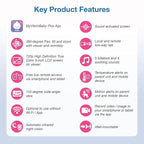 VTech Upgraded Smart WiFi Baby Monitor, 1080p FHD Camera and 5" HD IPS Display, Free App with Motion Video, Sound/Motion Detection and Notifications, Fully Remote Pan-Tilt-Zoom: VM901