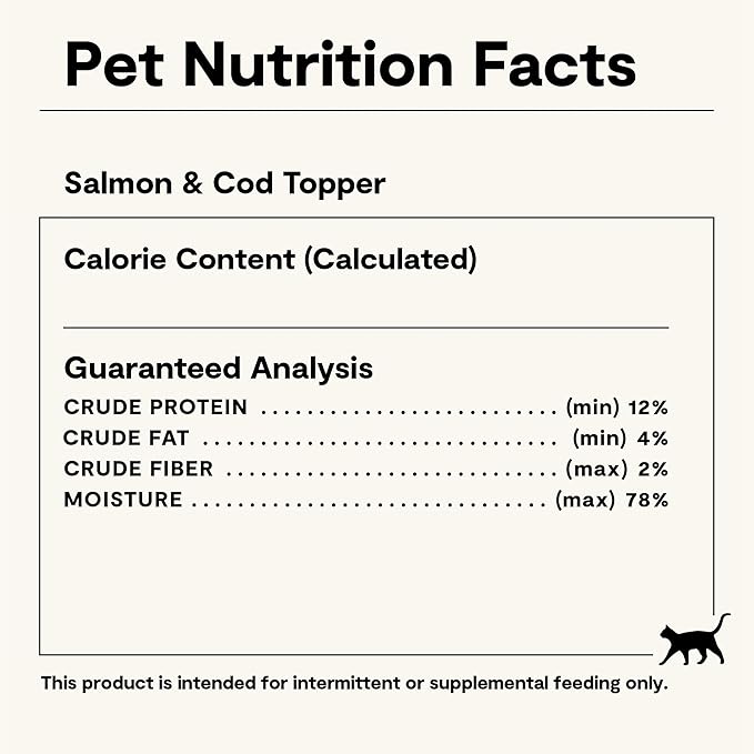 Open Farm, Canned Cat Food Topper, Silky Mousse Made with 95% Responsibly Sourced Icelandic Fish, Grain & Legume Free, Salmon & Cod Recipe, 3.17oz Cans (Pack of 17)