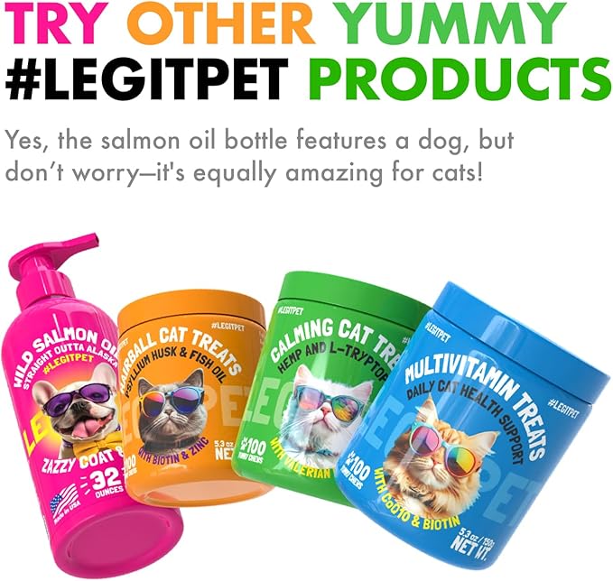 Cat Calming Treats Natural Anxiety Relief for Indoor Cats Stress & Travel Storm Separation Support Helps with Vet Visits, Grooming & Loud Noises Soothing Behavior Aid 100 Yummy Chews