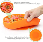 Pawow Slow Feeder Dog Bowls, Silicone Dog Bowl with Suction Cup for Fast Eaters, Non-Slip & Dishwasher Safe, Reduces Anxiety, Slow Feeding Bowl for Small Medium Large Breed Pet