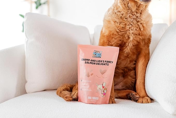 Champ and Liza’s Fancy Salmon Delights – Freeze-Dried Wild-Caught Salmon Treats for Dogs & Cats – USDC-Inspected, Grain-Free, No Preservatives, Omega-3 Rich, Natural Snacks – 4 oz