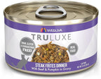 Weruva TruLuxe Cat Food, Steak Frites Dinner with Beef & Pumpkin in Gravy, 3oz Can (Pack of 24)