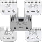 3FC+4FC+5FC+7FC+10# Blade Dog Grooming Compatible with Andis/Wahl/Oster Dog Clippers