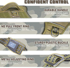 AUROTH Tactical Harness for Large Dogs No Pull Adjustable Pet Harness Reflective K9 Working Training Easy Control Military Service Pet Vest Army Yellow XL