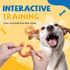 gazeupon Dog Treats Chicken Jerky Rings, Natural Chicken Breast, Healthy Training Rewards for Dogs w/Glucosamine Chondroitin