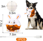 BABORUI Interactive Dog Toys Bunny, Jumping Squeaky Easter Dog Toys with Recording and Music Modes, Rechargeable Moving Dog Easter Rabbit Toys for Small/Medium/Large Dogs to Keep Them Busy(Bunny)