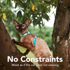 Cat Harness and Leash Set - Escape Proof Adjustable Cat Harness, Comfortable Soft Lightweight, Use Safe & Easy, Walking Travel Kitten Harness for Small Medium Large Cats (Green Cat Lady)