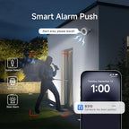 Noorio B310 Wireless Outdoor Security Camera with 600lm Spotlight, 12600mAh Battery-Powered Solar Camera with 16GB Free Local Storage, 2K Color Night Vision, 2.4GHz WiFi Only