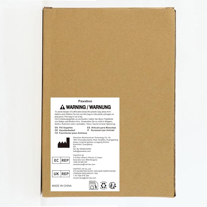 Pawaboo Pet Carrier Backpack, Adjustable Pet Front Cat Dog Carrier Backpack Travel Bag, Legs Out, Easy-Fit for Traveling Hiking Camping for Small Medium Dogs Cats Puppies, Small, Denim Blue