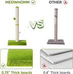 MeowHomm 32” Tall Cat Scratching Posts for Indoor Cats Adults with 2 Hanging Ball, Large Cat Scratch Post Cat Scratcher Includes Sisal Rope
