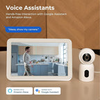 IMILAB C30 Dual Security Camera Indoor, 3K+3K Lens Pet/Baby Monitor Camera, 360° Home/Room Cam for Bedroom, Cry/Smoke/Fire/Person Alerts, App Control, Plug-in 5G WiFi Cam, Wall Mount, No Monthly Fee