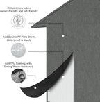 Outdoor Cat House, Cat Shelter Feral Pet Outside Waterproof Cat House for Outdoor/Indoor Cats, Insulated Cat Bed for All Seasons with Cozy Cushion, Easy to Assemble, Grey