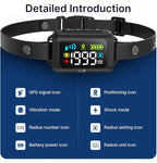 My Pet Command GPS Dog Collar Fence System New Generation Wireless Perimeter Fence for Dogs Containment System Boundary Easy Setup Outdoor Fence Waterproof Rechargeable with Training Whistle