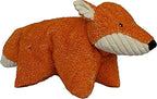 HuggleHounds Plush Dog Toy - Fuzzy HuggleHounds Dog Toys, Soft Plush, For Small and Large Breeds with Squeaker - Squooshie Fox